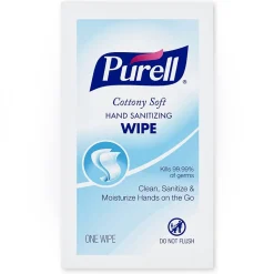 PURELL Cottony Soft Antibacterial Hand Sanitizing Wipes, 1000/Carton (9026-1M)