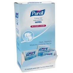 PURELL Cottony Soft Hand Sanitizing Wipes, 120 Wipes/Box (9027-12)