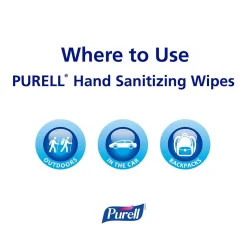 PURELL Cottony Soft Hand Sanitizing Wipes, 120 Wipes/Box (9027-12)