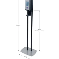 PURELL CS 8 Automatic Floor Stand Hand Sanitizer Dispenser, Graphite/Black (7418-DS)