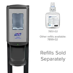 PURELL CS 8 Automatic Floor Stand Hand Sanitizer Dispenser, Graphite/Black (7418-DS)