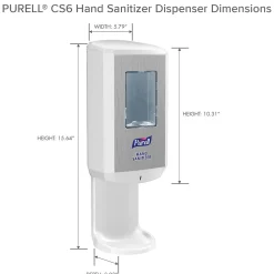 PURELL CS6 Automatic Wall Mounted Hand Sanitizer Dispenser, White (6520-01)