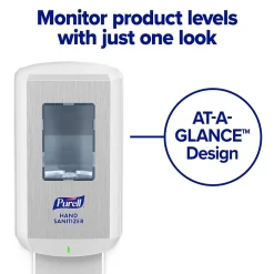 PURELL CS8 Automatic Wall Mounted Hand Sanitizer Dispenser, for PURELL CS8 1200 mL Hand Sanitizer Refills, White (7820-01)