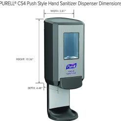 PURELL CS4 Wall Mounted Hand Sanitizer Dispenser, Graphite (5124-01)