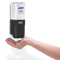 PURELL ES1 Dispenser Starter Kit Hand Sanitizer Dispenser, 450 mL Gel Refill Included, Graphite (4424-D6)