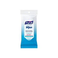 PURELL Hand Sanitizing Wipes, Clean Refreshing Scent, 20 Wipes/Pack, 12 Packs/Carton (9124-12-CMR)