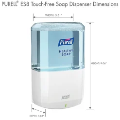 PURELL HEALTHY SOAP ES8 Automatic Wall Mounted Hand Soap Dispenser, White (7730-01)