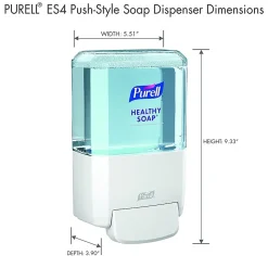 PURELL HEALTHY SOAP ES4 Wall Mounted Hand Soap Dispenser, White (5030-01)