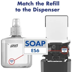 PURELL HEALTHY SOAP Foaming Hand Soap Refill for ES6 Dispenser, 1200 ml, 2/Carton (6470-02)