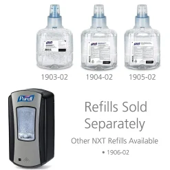 PURELL LTX 12 Automatic Wall Mounted Hand Sanitizer Dispenser, Chrome/Black (1928-04)