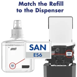 PURELL MESSENGER ES6 Automatic Floor Stand Hand Sanitizer Dispenser, Silver/Graphite (7316-DS-SLV)