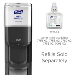 PURELL MESSENGER ES8 Automatic Floor Stand Hand Sanitizer Dispenser, Silver/Graphite (7318-DS-SLV)