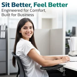 Purely E5720 Ergonomic Arm/Elbow Support Rest for Desk, Computer Desk Arm Extender, Black (PARE5720)