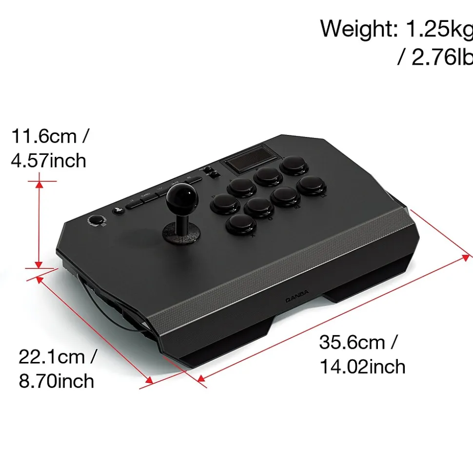 QANBA Drone 2 QANN3 Joystick for PlayStation 5/4 & PC, Wired, Black