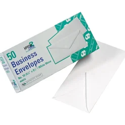 Quality Park #10 Business Envelope, 4 1/2" x 9 1/2", White, 50/Box (69016)
