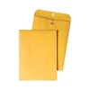 Quality Park Clasp & Moistenable Glue Kraft Catalog Envelopes, 8.75" x 11.5", Brown Kraft, 100/Box (QUA37787)