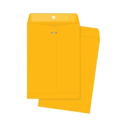 Quality Park Clasp & Moistenable Glue Kraft Catalog Envelopes, 7" x 10", Brown Kraft, 100/Box (QUA37868)