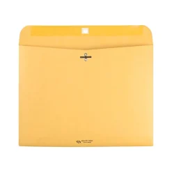 Quality Park Clasp Kraft Catalog Envelopes, 9"L x 12"H, Kraft, 100/Box (QUA38090)