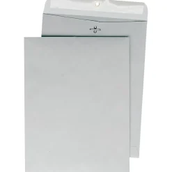 Quality Park Clasp Nonstandard Kraft Catalog Envelope, 10" x 13", Gray, 100/Box (QUA38597)