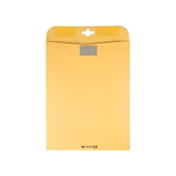 Quality Park ClearClasp Redi-Tac Kraft Catalog Envelopes, 10" x 13", Brown Kraft, 100/Box (QUA43768)