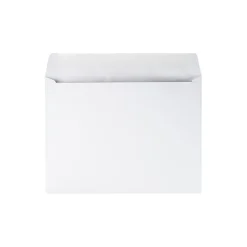 Quality Park Gummed Booklet Envelopes, 9" x 12", White Wove, 250/Box (QUA37682)