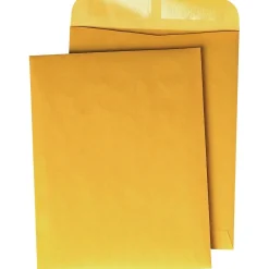 Quality Park Gummed Kraft Open-End Catalog Envelopes, 9" x 12", Brown, 100/Bx (QUA41467)