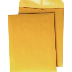 Quality Park Gummed Open-End Catalog Envelopes, 10" x 13", Brown, 100/Bx (QUA41667)
