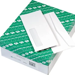 Quality Park Gummed Right Window #10 Envelopes 4 1/8" x 9 1/2", White, 500/Bx