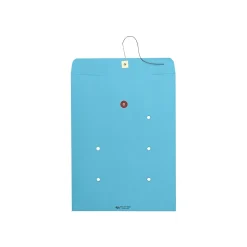 Quality Park Kraft Button & String Inter-Departmental Envelope 10" x 13", Blue, 100/Carton (QUA63577)