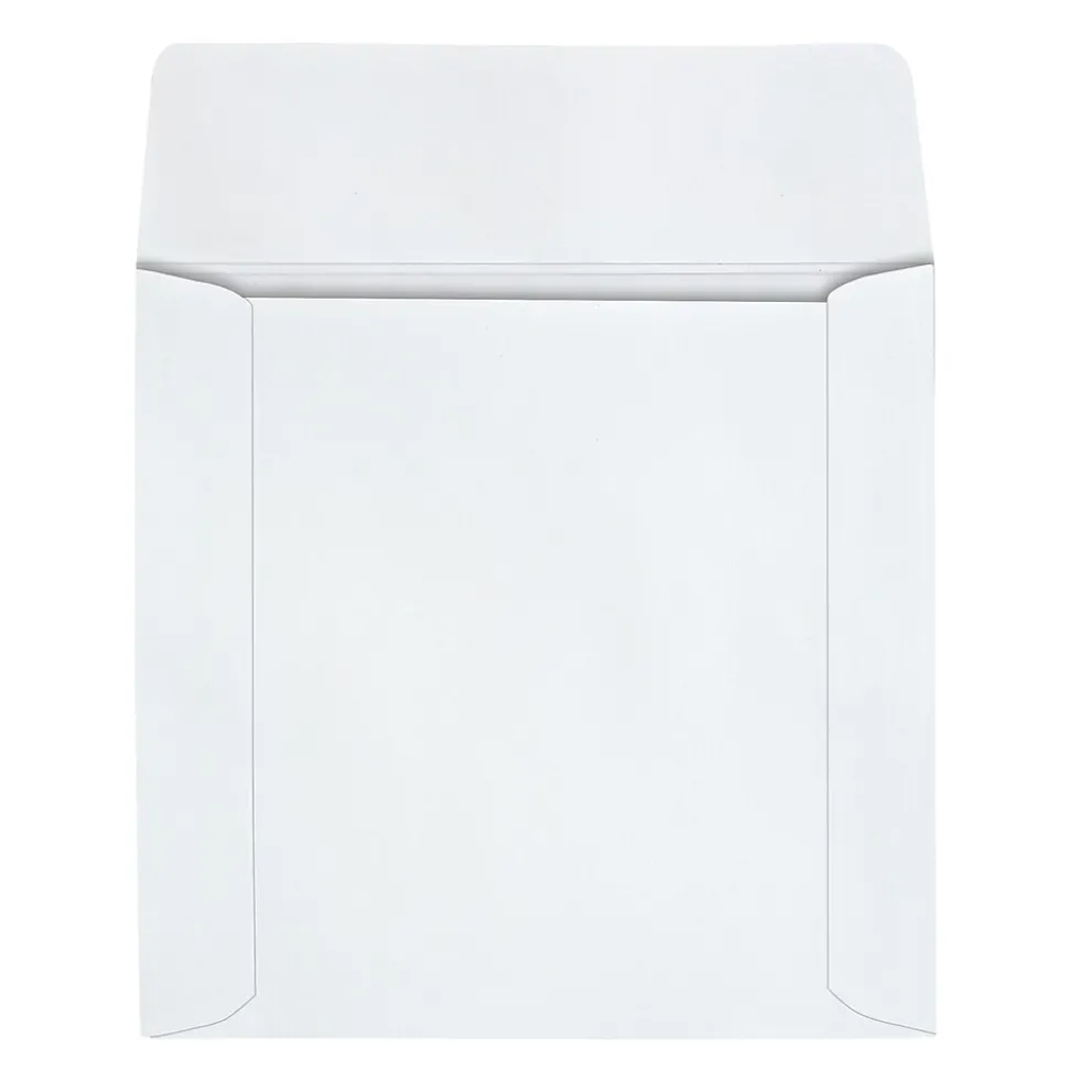 Quality Park Open End CD/DVD Envelopes, 5" x 5", White Wove, 250/Box (QUA62905)