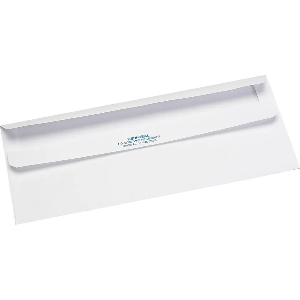 Quality Park Redi-Seal #10 Business Envelopes, 4 1/8" x 9 1/2", White Wove, 500/Box (QUA11118)