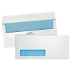 Quality Park Redi-Seal Security Tinted #10 Window Envelope, 4 1/8" x 9 1/2", White Wove, 500/Box (21418)