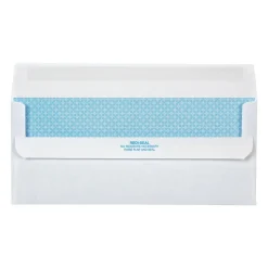 Quality Park Redi-Seal Security Tinted Business Envelopes, 4 1/8" x 9 1/2", White, 500/Box (QUA11218)