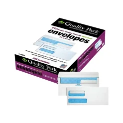 Quality Park Redi-Seal Security Tinted #10 Double Window Envelopes, 4 1/8