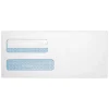 Quality Park Redi-Seal Self Seal Security Tinted #9 Double Window Envelope, 3 7/8" x 8 7/8", White Wove, 50/Pack (24529-50)