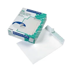 Quality Park Redi-Strip Catalog Envelopes, 10" x 13", White Wove, 100/Box (QUA44782)