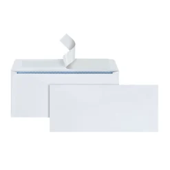 Quality Park Redi-Strip Self Seal Security Tinted #10 Business Envelope 4 1/8" x 9 1/2", White, 1000/Carton (QUA69122B)