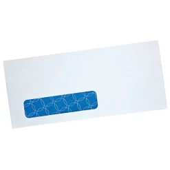Quality Park Redi-Strip Security Tinted #10 Business Window Envelopes, 4 1/8" x 9 1/2", White Wove, 500/Box (90119)