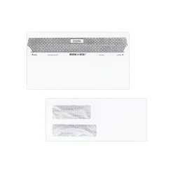 Quality Park Reveal-N-Seal Security Tinted #9 Double Window Envelopes, 3 7/8" x 8 7/8", White Wove, 500/Box (QUA67529)
