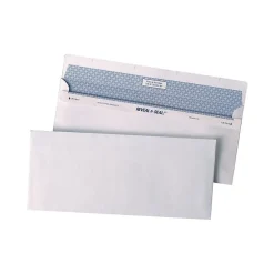 Quality Park Reveal-N-Seal Security Tinted #10 Business Envelopes, 4 1/8" x 9 1/2", White Wove, 500/Box (QUA67218)
