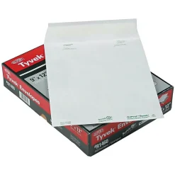 Quality Park Tyvek Survivor Self Seal Catalog Envelopes, 9"L x 12"H, White, 100/Box (QUAR1460)