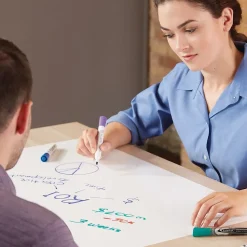 Quartet® Anywhere™ Repositionable Dry-Erase Surface, Self-Adhesive Sheets, 3’ x 2’ (R85532)