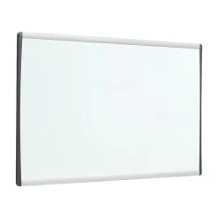 Quartet Arc Cubicle Painted Steel Dry-Erase Whiteboard, Aluminum Frame, 2' x 1' (ARC2414)