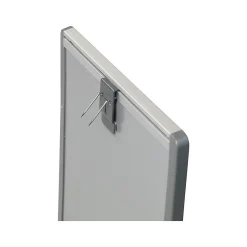 Quartet Arc Cubicle Painted Steel Dry-Erase Whiteboard, Aluminum Frame, 2' x 1' (ARC2414)