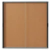 Quartet Cork Bulletin Board, Aluminum Frame, 5' x 3' (EISC3956)