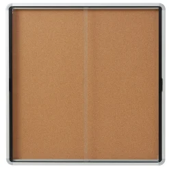 Quartet Cork Bulletin Board, Aluminum Frame, 5' x 3' (EISC3956)
