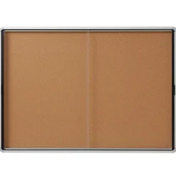 Quartet Cork Bulletin Board, Aluminum Frame, 5' x 3' (EISC3956)