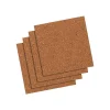 Quartet Cork Bulletin Boards, Frameless, 1'H x 1'W (102)