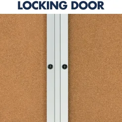 Quartet Cork Enclosed Board, Aluminum Frame, 3'H x 4'W (2364)