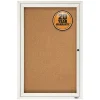 Quartet Cork Enclosed Bulletin Board, Aluminum Frame, 3'H x 2'W (2363)